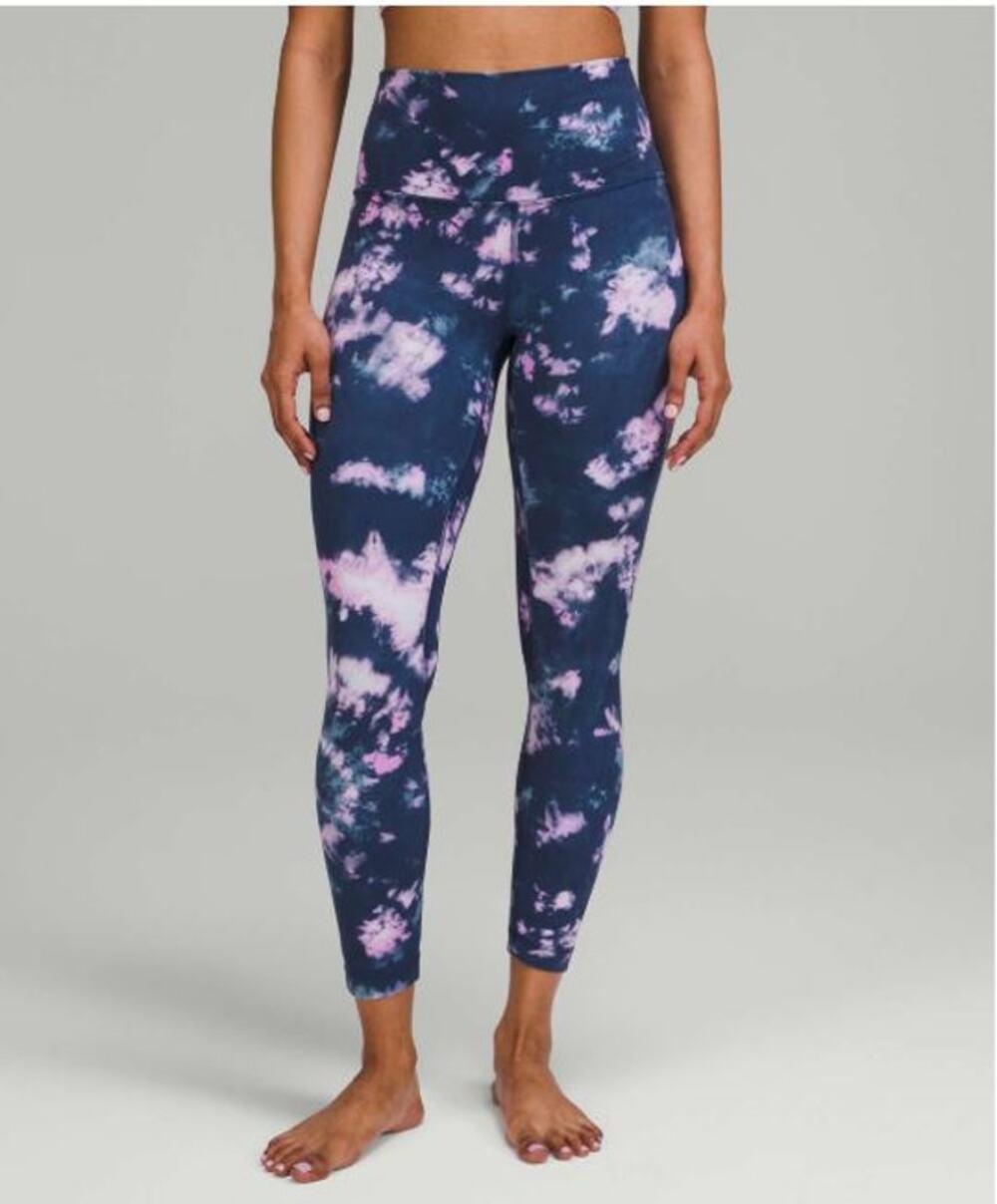 Lululemon Align High-Rise Pant Leggings 25" Circulate Tie Dye Mineral Blue 6